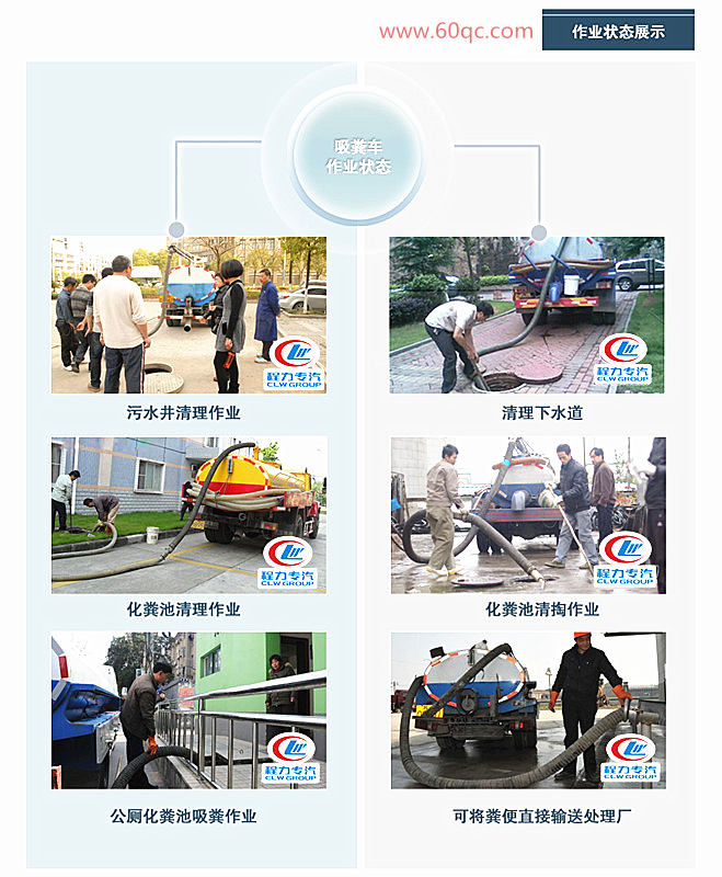東風天錦吸糞車作業(yè)環(huán)境展示